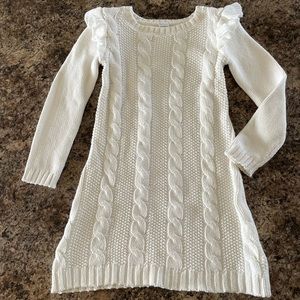 Carters white sweater dress size 4T